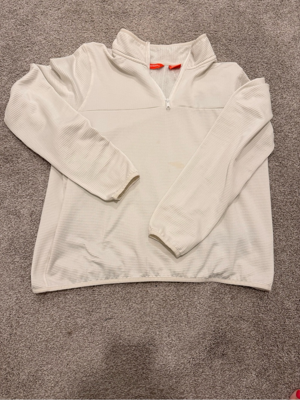 Merrell Women’s L Cream Quarter-Zip Pullover Sweatshirt